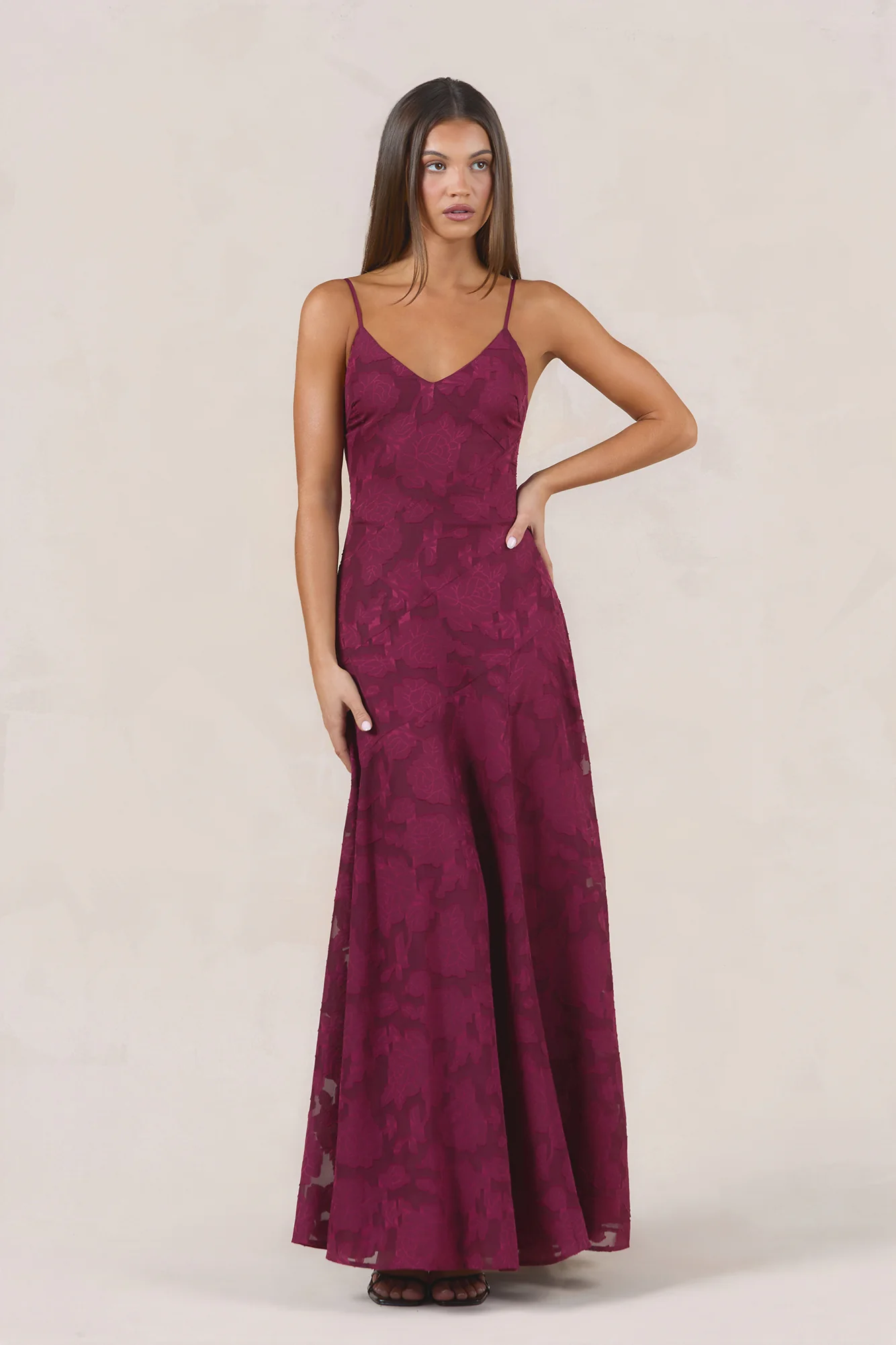 Dancing Spark Maxi Dress Wine