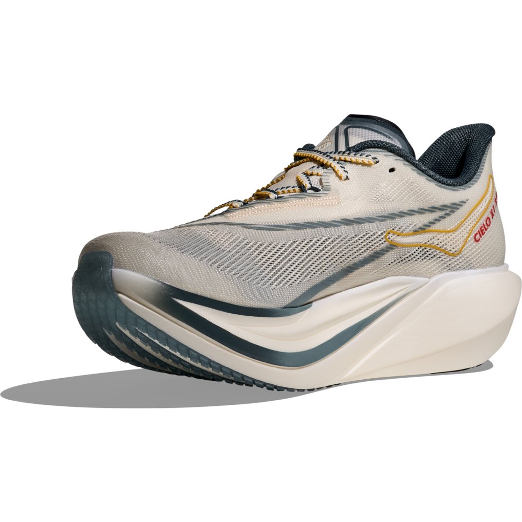 Hoka Cielo X 1 3.0 Running Shoes Unisex - alabaster / yellow gold