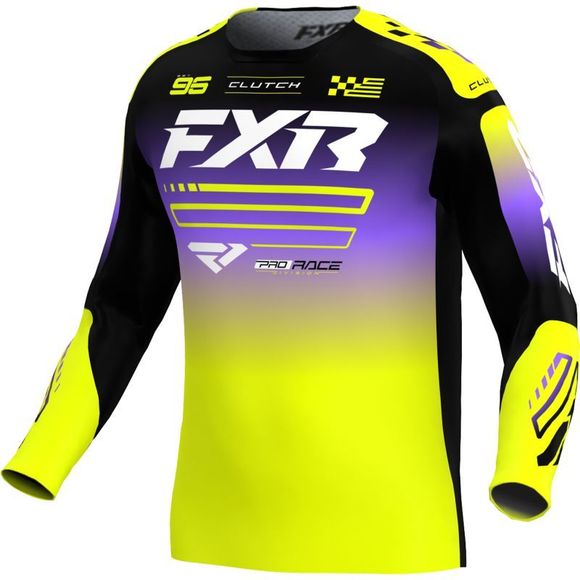 CHILDREN'S FXR CLUTCH cross jersey - Black / PurpleRef: FXR1727