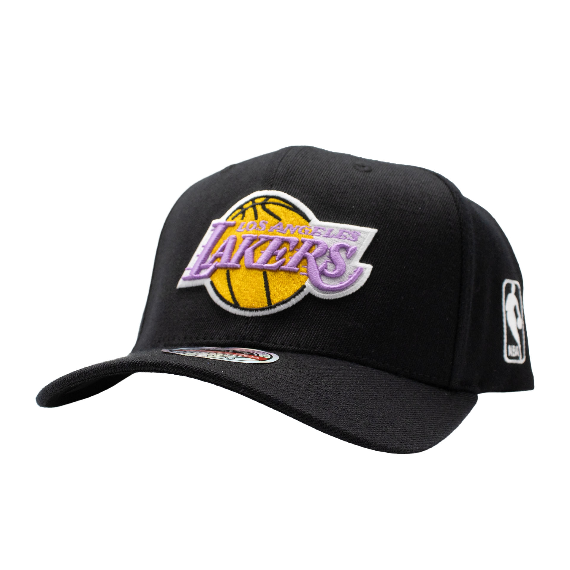 Los Angeles Lakers Team Logo Classic Red Stretch-Snap NBA Cap Black