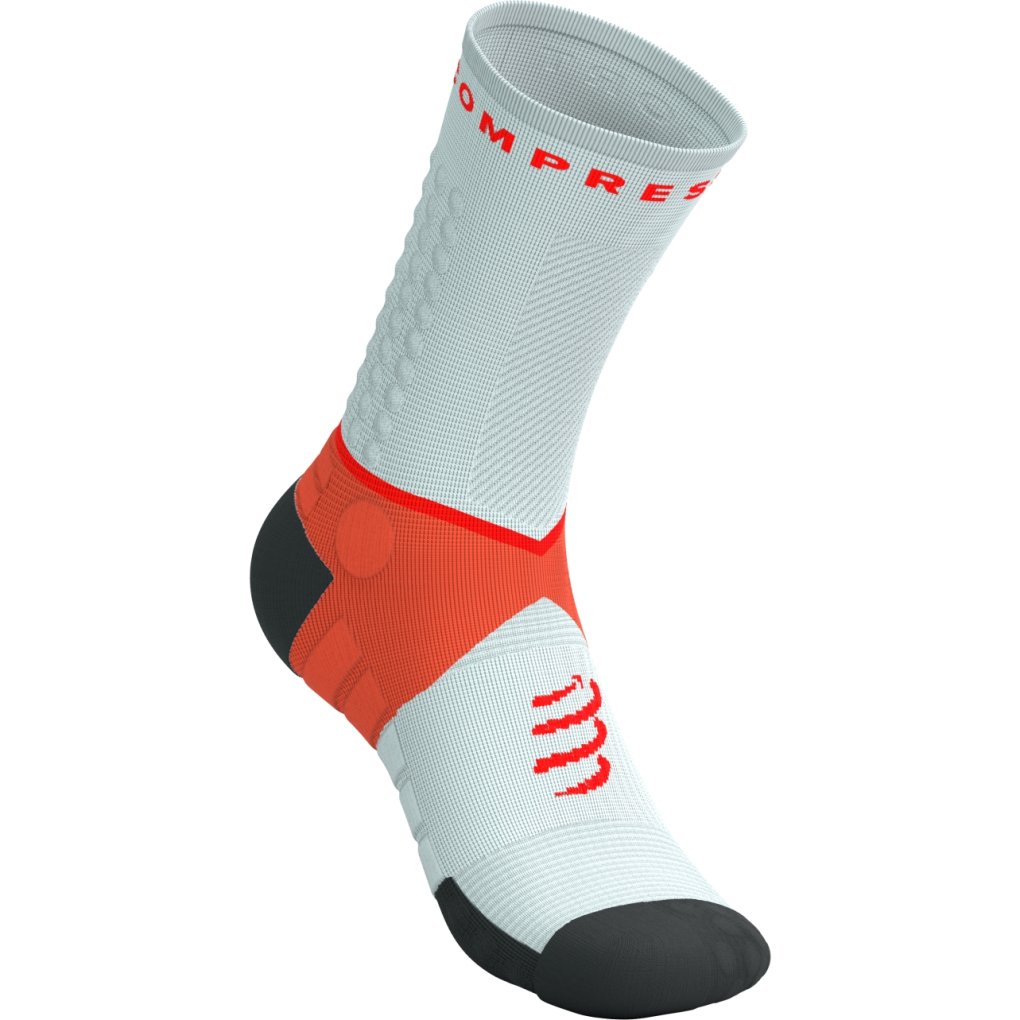 Compressport Ultra Trail Compression Socks v2.0 - gray violet/tigerlily