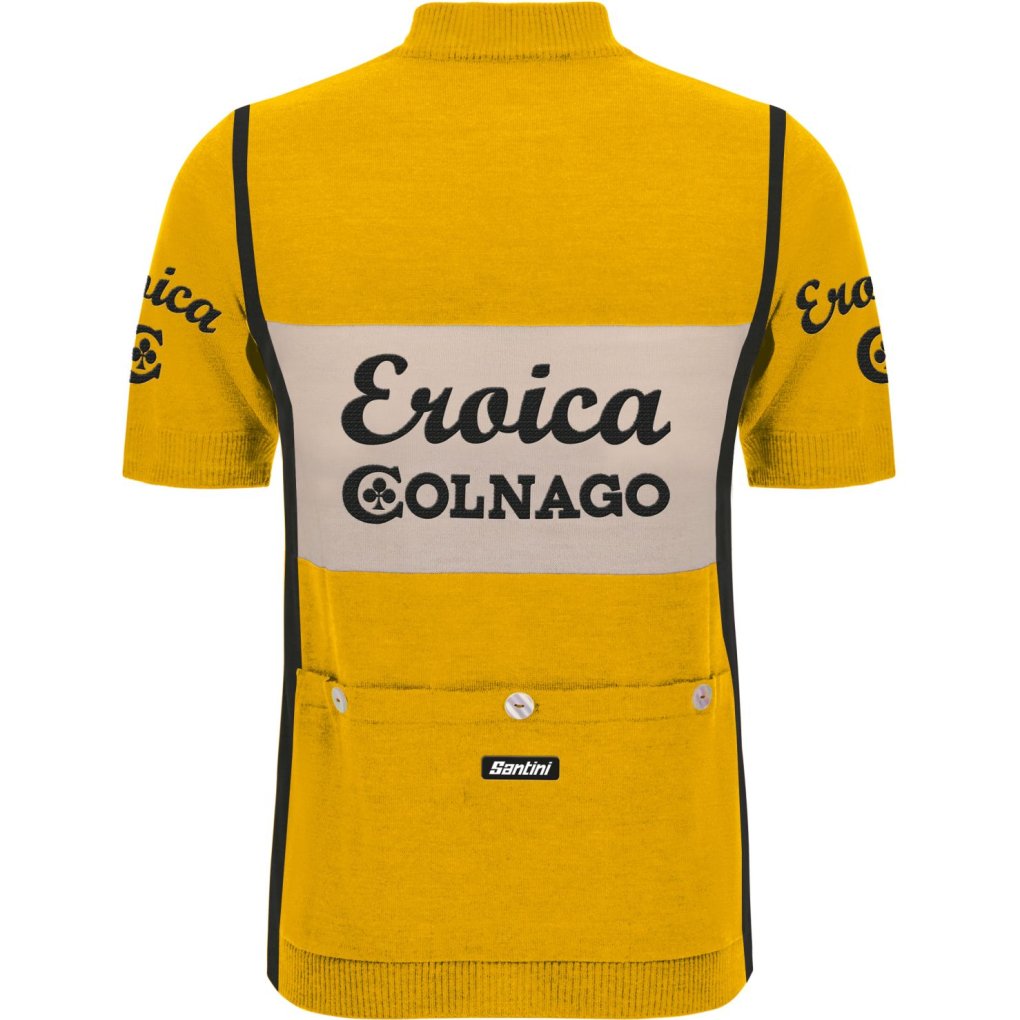 Santini Eroica Colnago Wool Jersey Men ER1114COLN - yellow GI