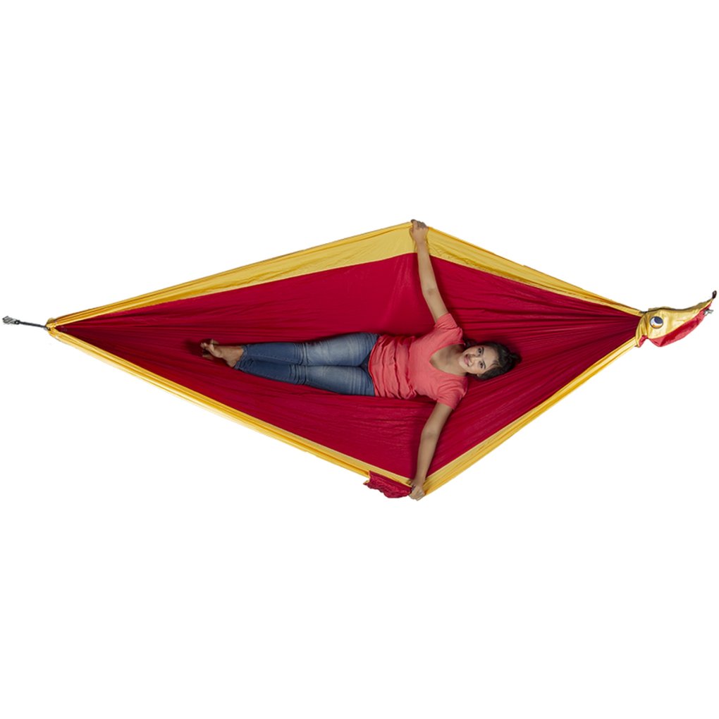 Ticket To The Moon Travel King Size Hammock - Burgundy / Dark Yellow