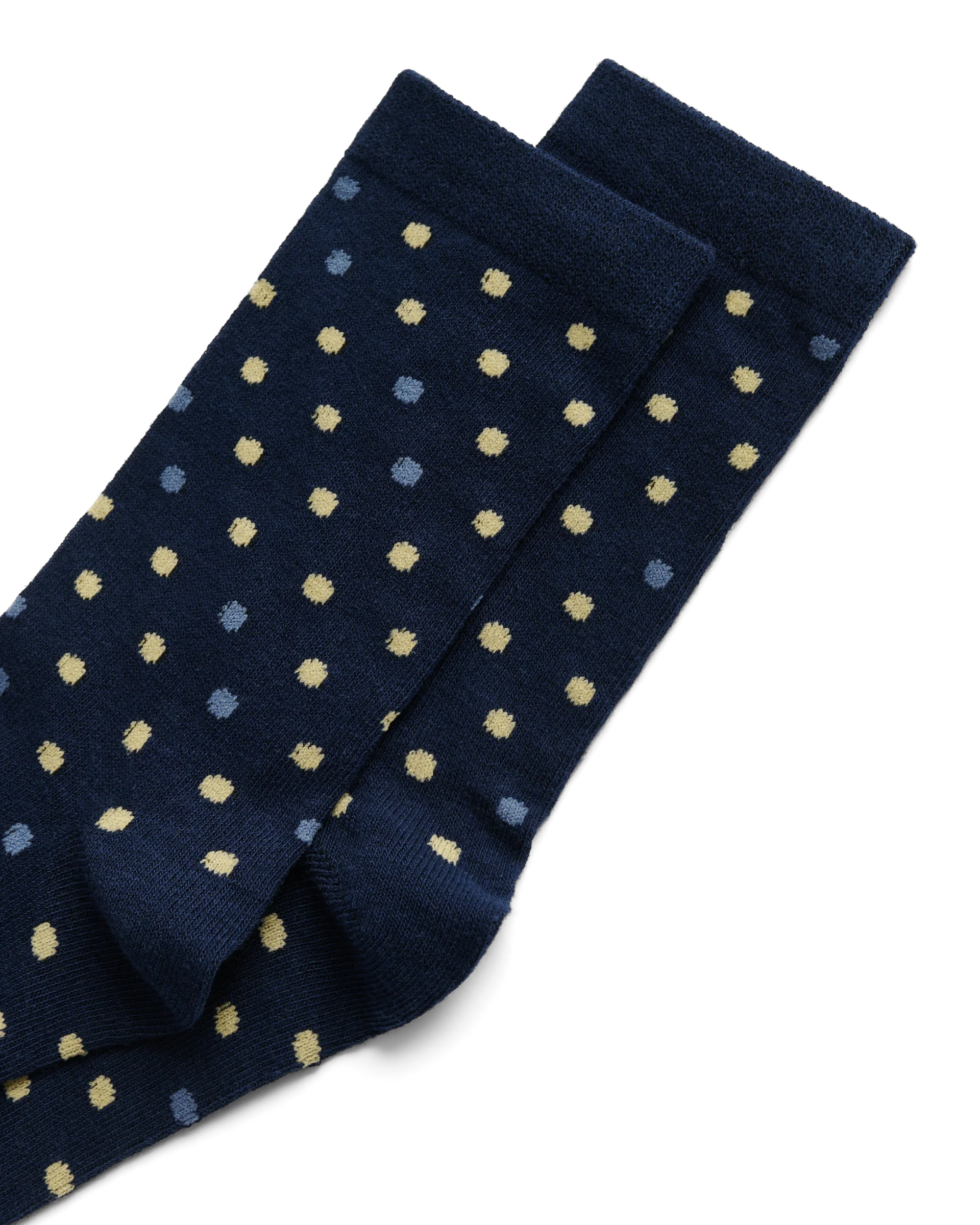 ECCO Classic Dotted Mid-Cut Damen Halbhohe Socken Blau