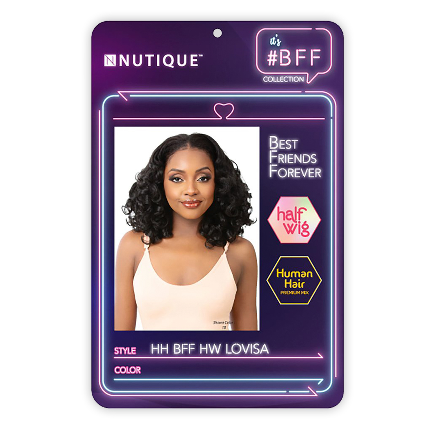 Nutique Human Hair Blend Half Wig HH BFF HW Lovisa