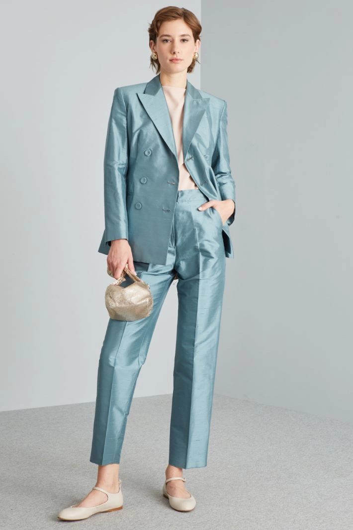 Silk shantung jacket - SUGAR PAPER