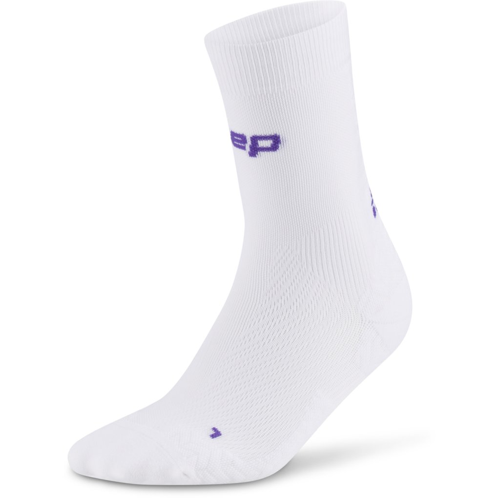 CEP Core Run Ultralight Mid Cut Compression Socks Men - white