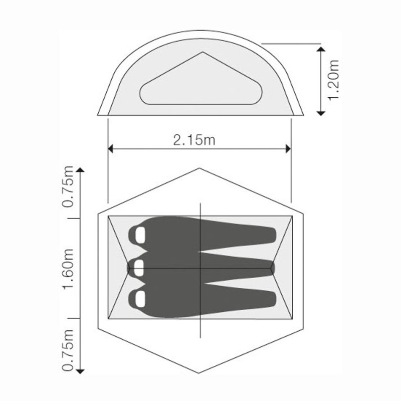 Exped Lyra III Extreme Tent - meadow