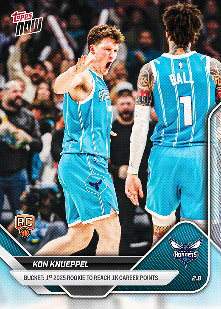 Kon Knueppel - 2025-26 NBA Topps NOW® - Card 167 - PR: 4488