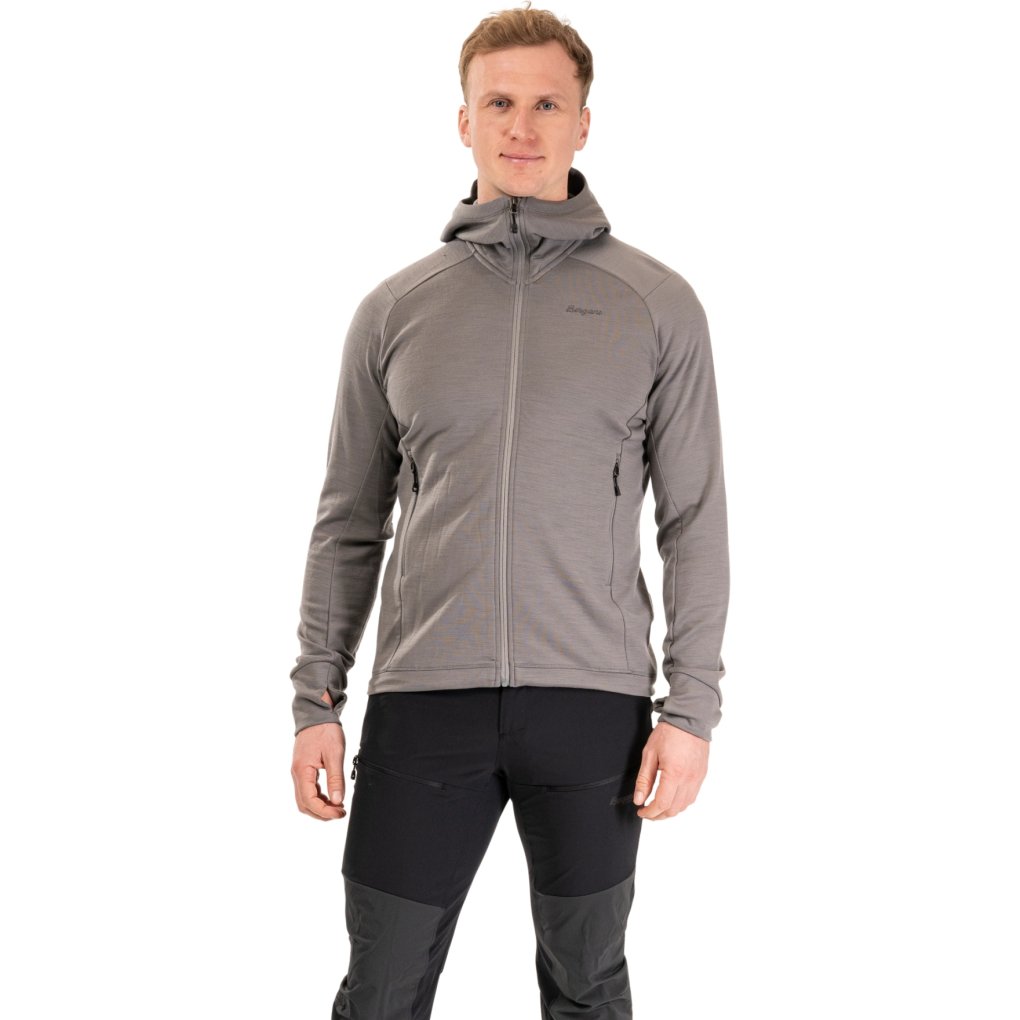 Bergans Rabot Merino Tech Midlayer Hoodie Men - granite blue