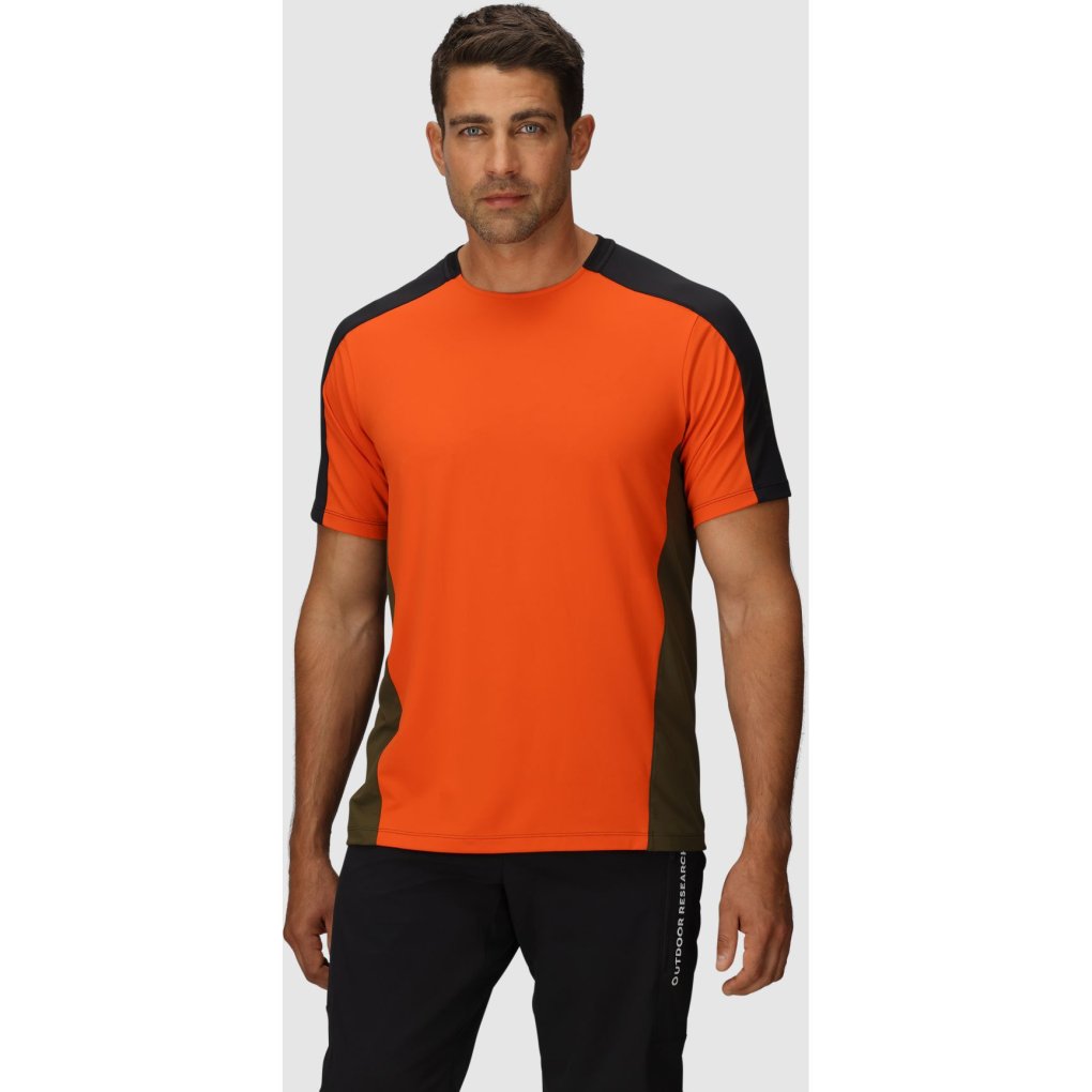 Outdoor Research Freewheel MTB Short Sleeve Jersey Men - black/spice/dark olive