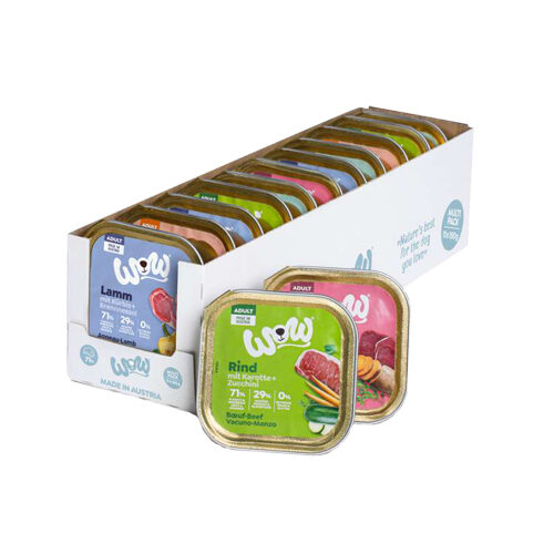 WOW! Adult Dog Food - Tub - Salmon - 11 x 150 g