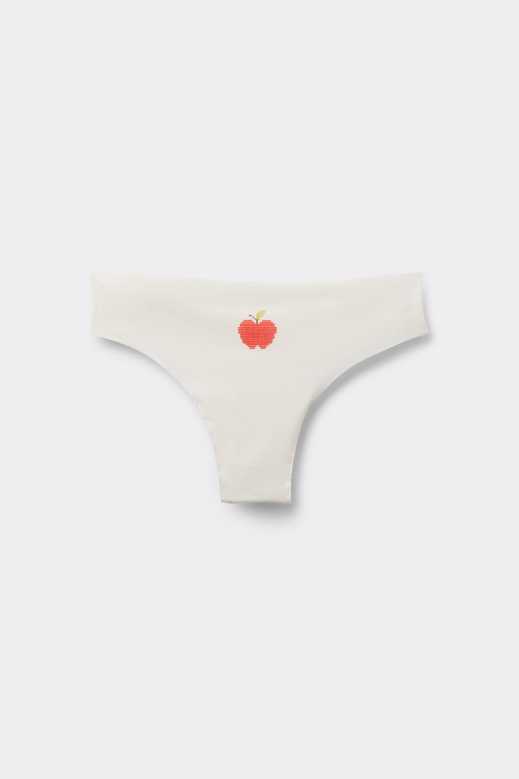 Laser Cut Cotton Brazilian Briefs with Print