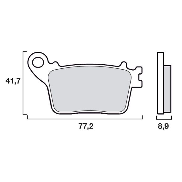 Brembo Sinter Metal Sintered Rear Brake PadsRef : 07HO59SP