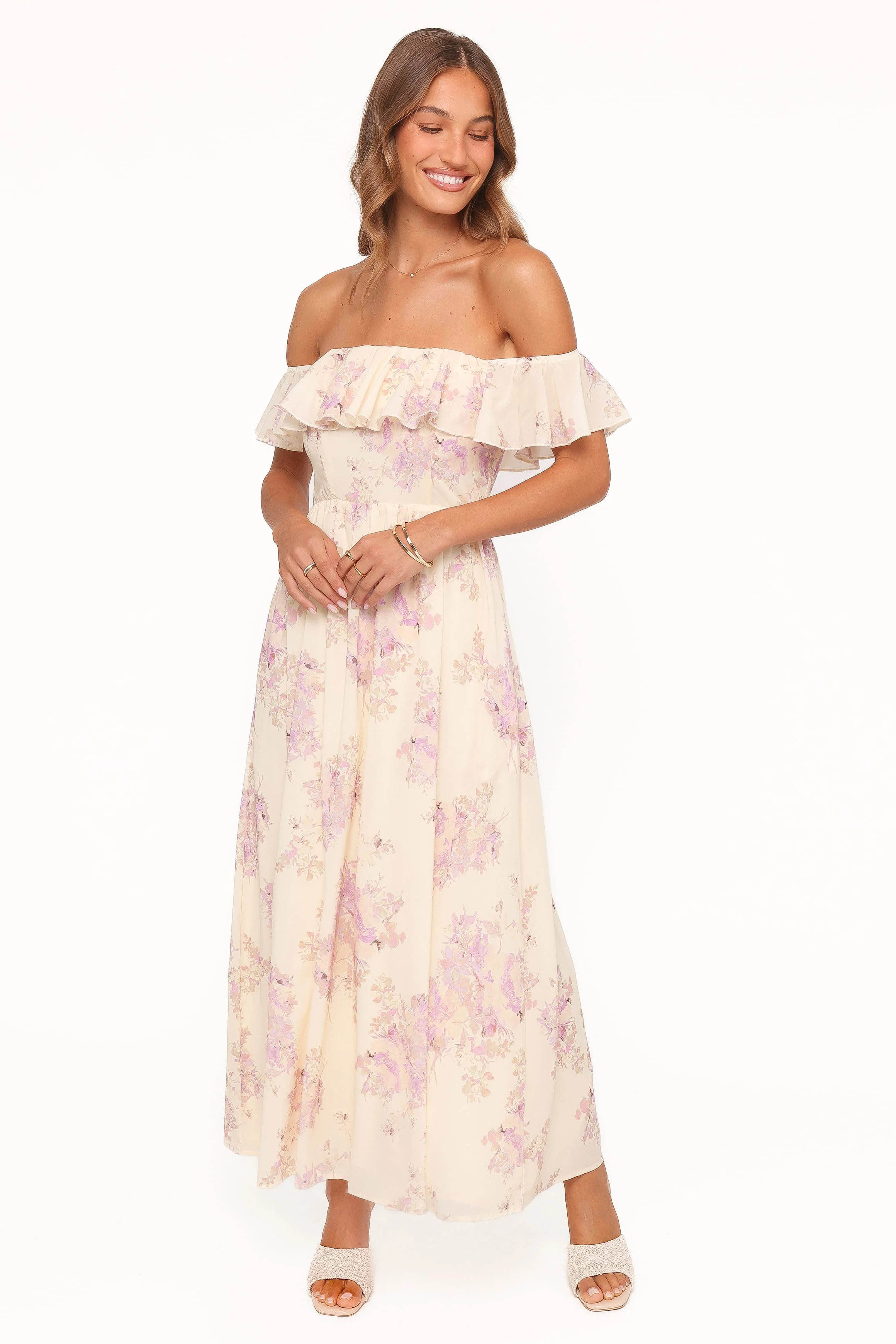 Jemira Maxi Dress - Lavender Floral