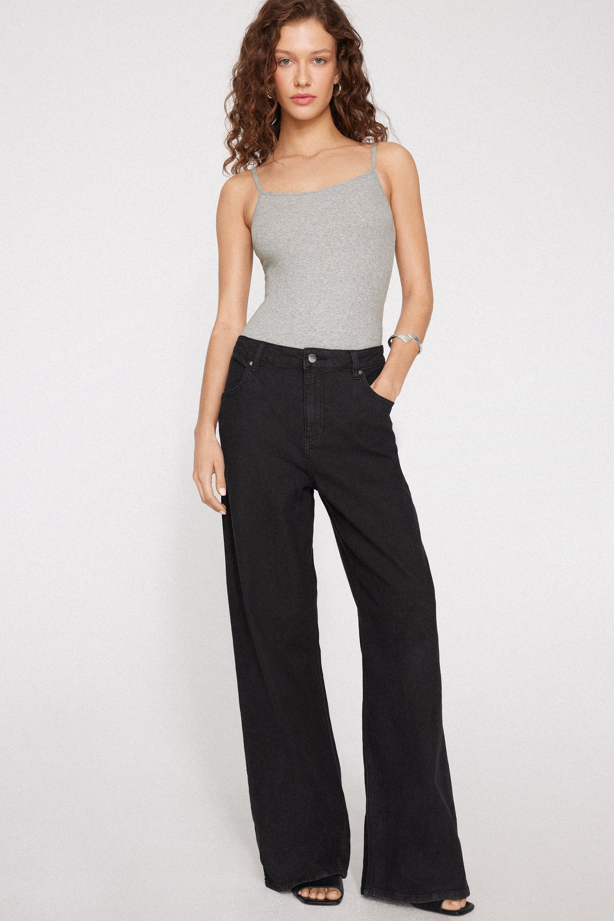 Cotton Cutie Ribbed Body with Narrow Shoulder Straps