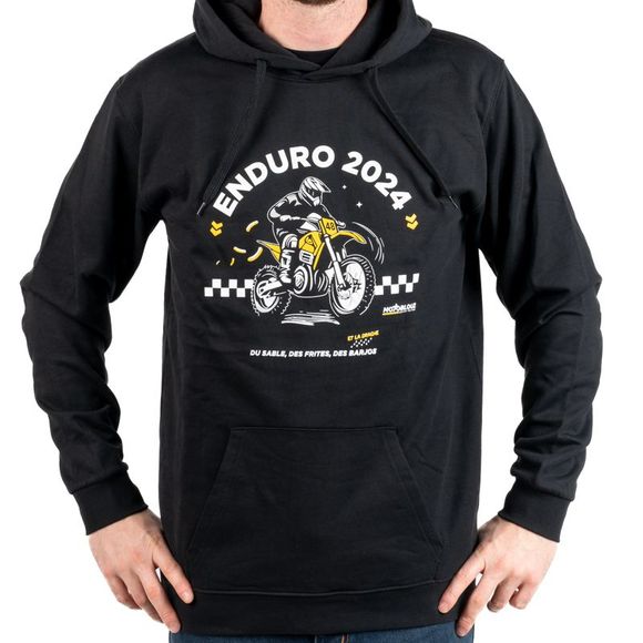 Sweat Motoblouz HOODIE ENDURO 2024 - Blanc / NoirRef : MB0391