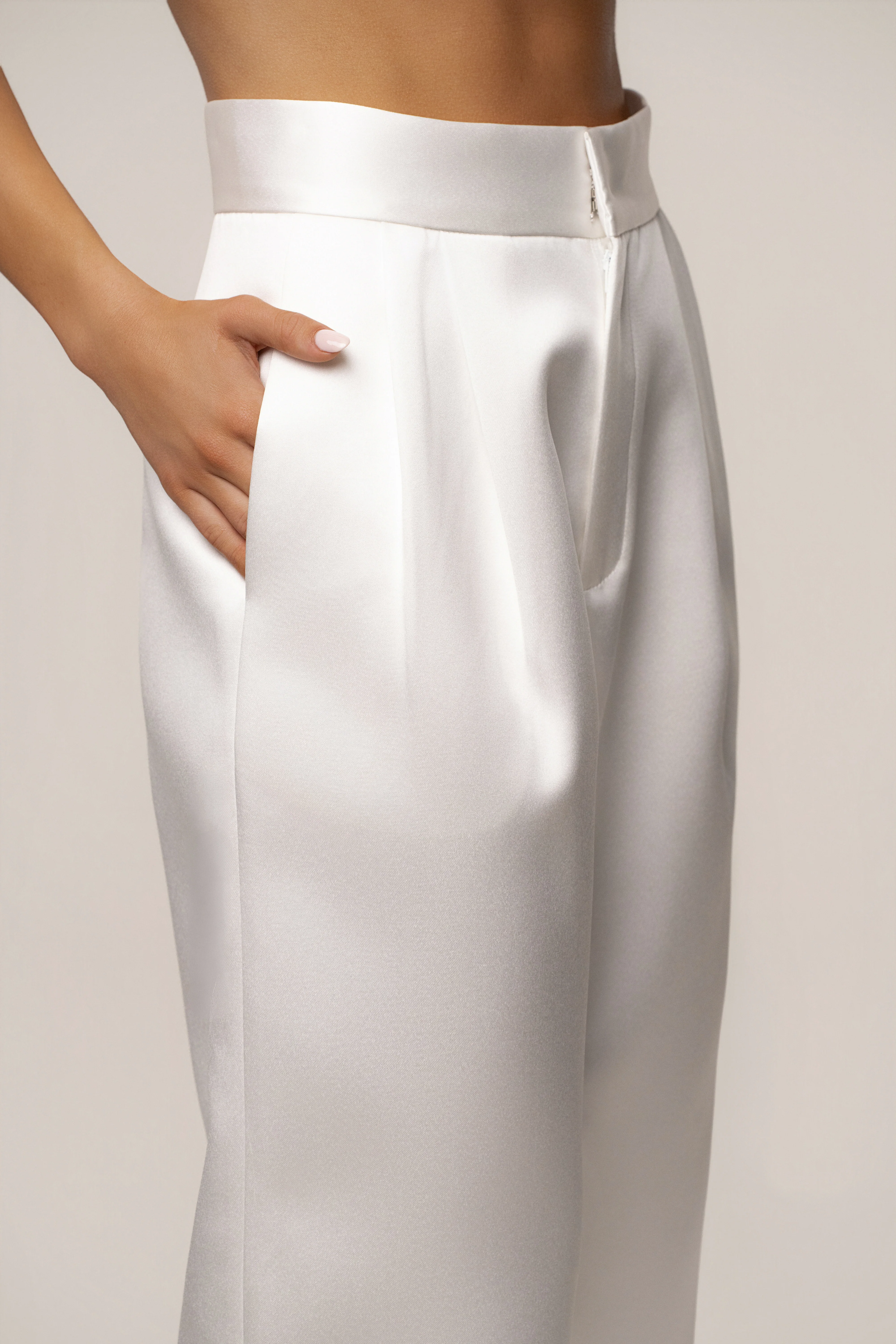 White City Nights Satin Trouser