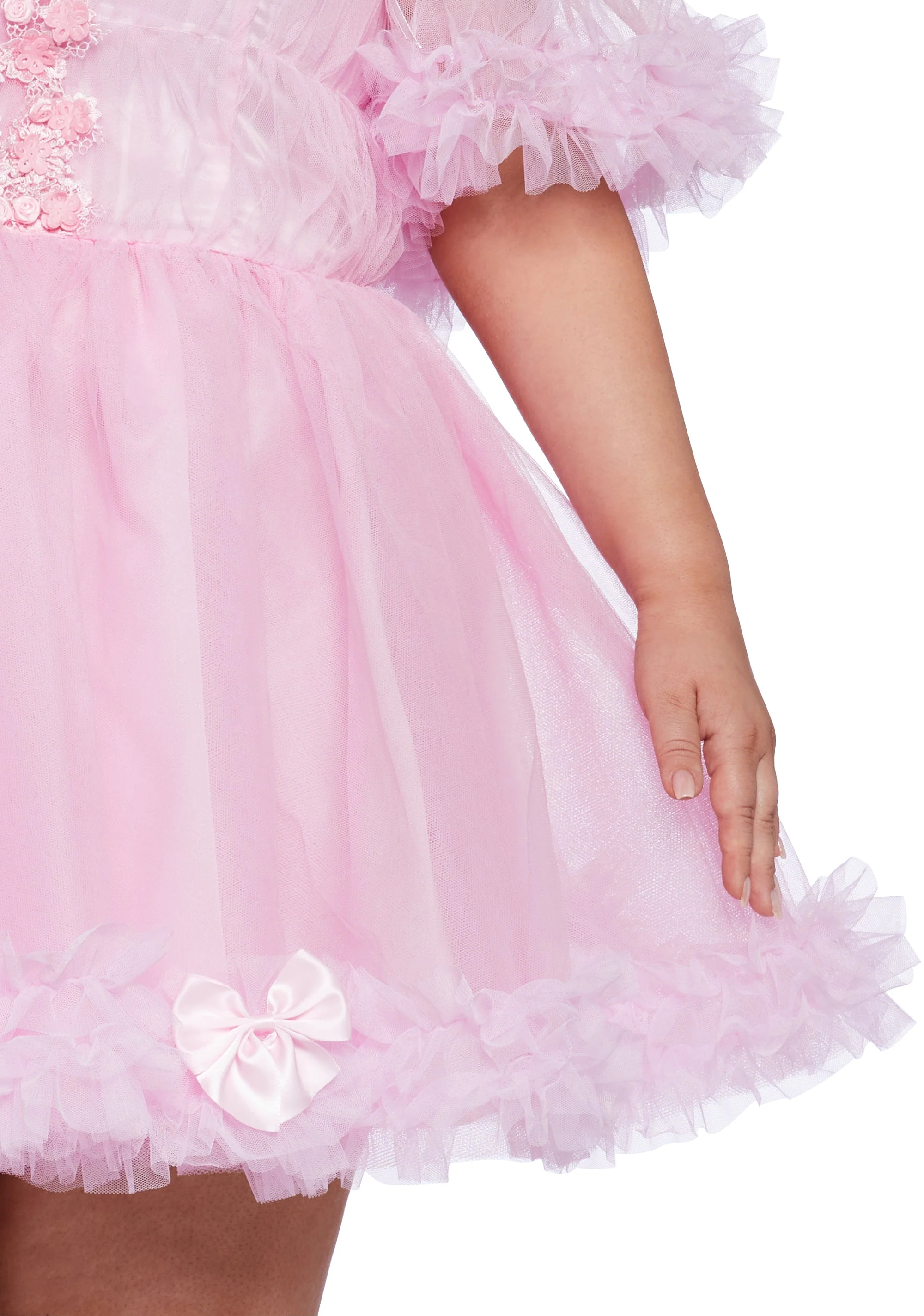 Winter Rose Mini Dress - Pink