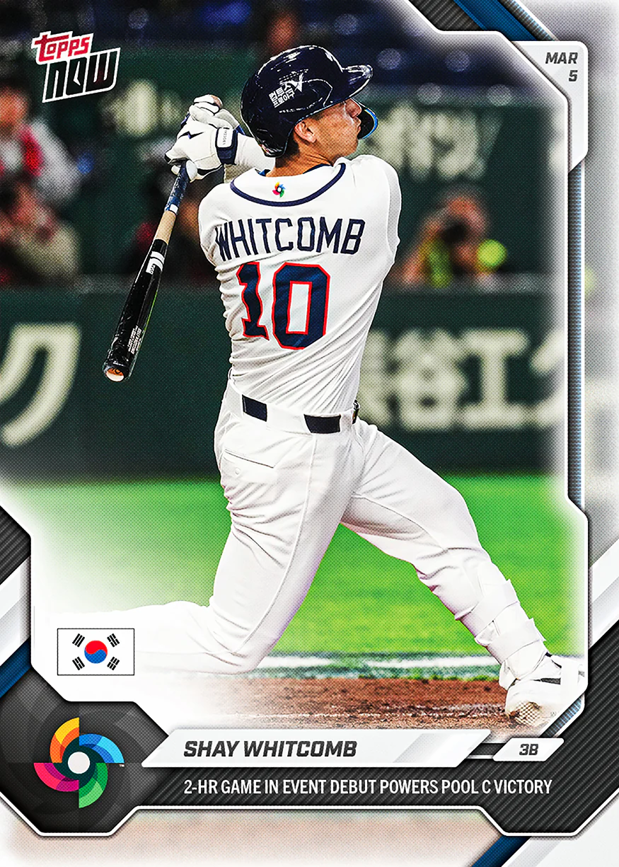 Shay Whitcomb - 2026 World Baseball Classic Topps NOW® - Card 3 - PR: 920