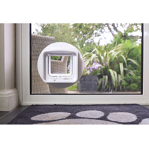 Sureflap Cat Flap Mounting Adapter - Grey/white