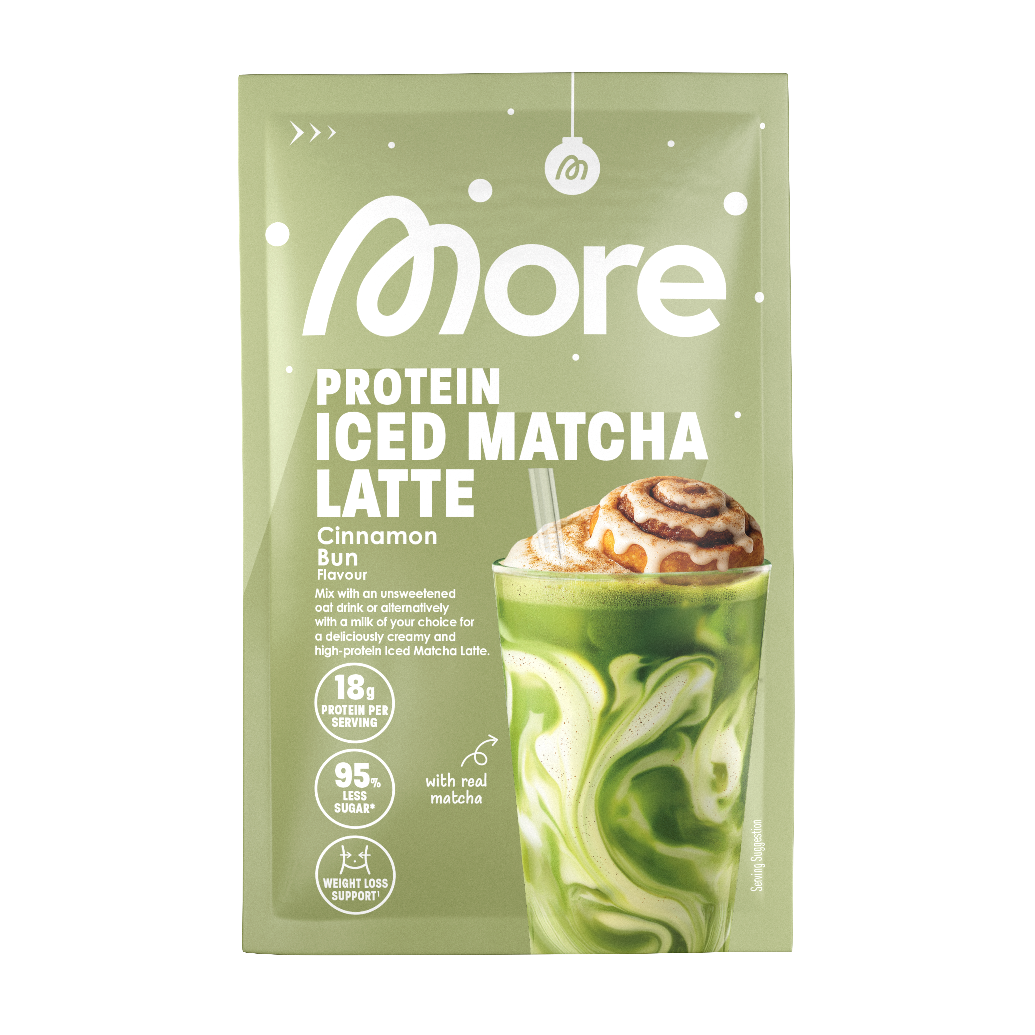 More Protein Iced Matcha Latte