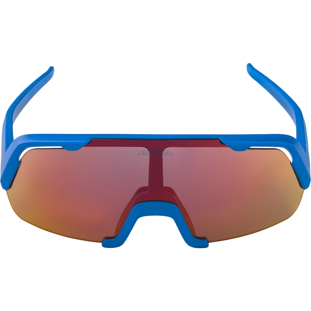 Alpina Rocket Glasses Youth - blue matt/mirror blue