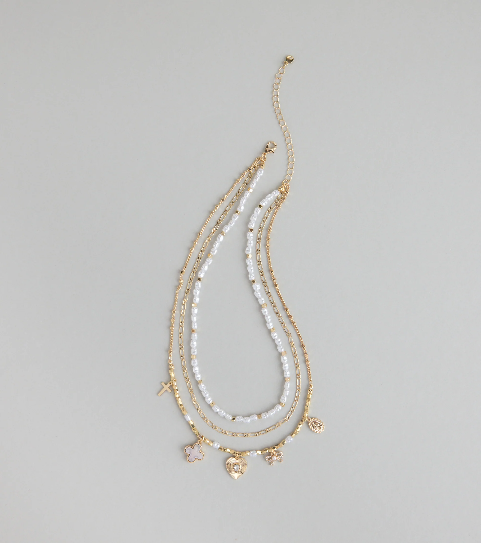 Charm School Layered Bead Necklace