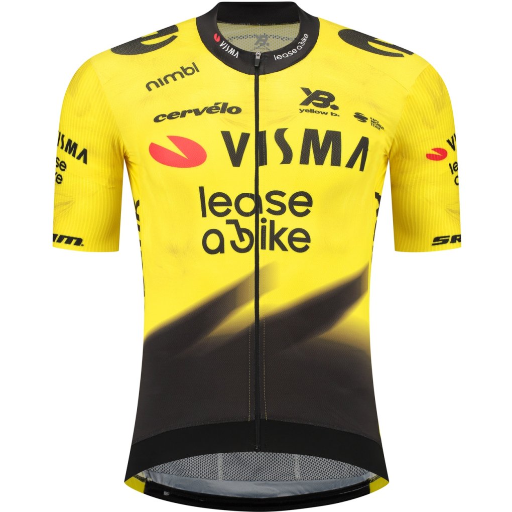 RAPidGEAR Team Visma | Lease a Bike Premium Aero Short Sleeve Jersey Men 2026 - yellow