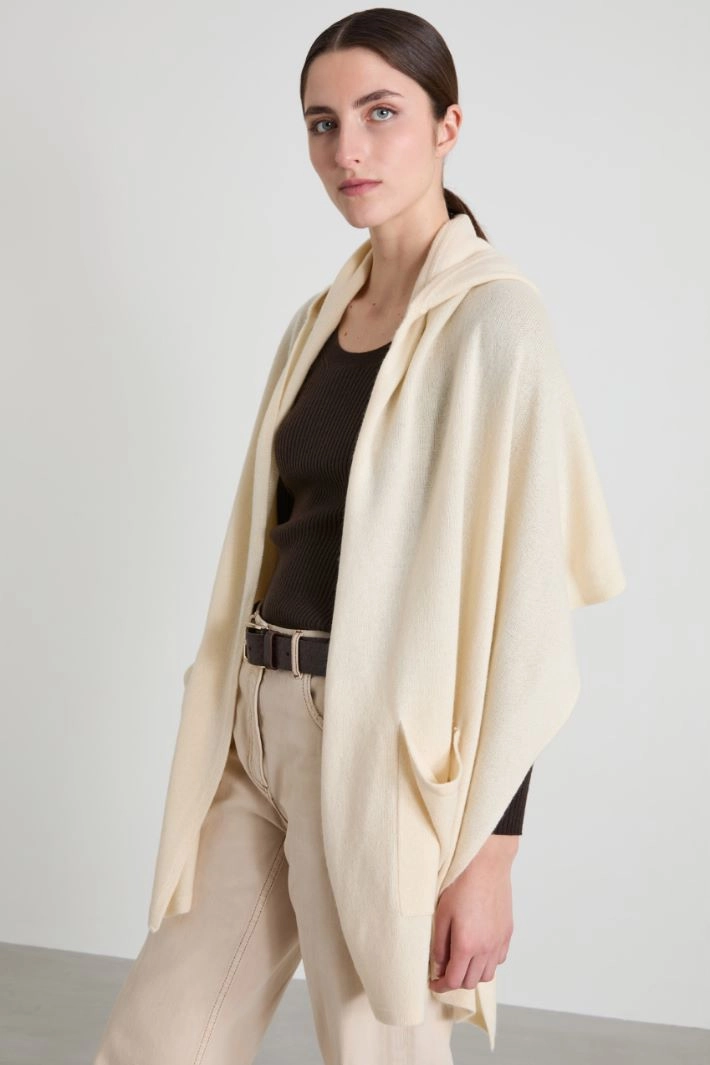Cashmere shawl - CREAM