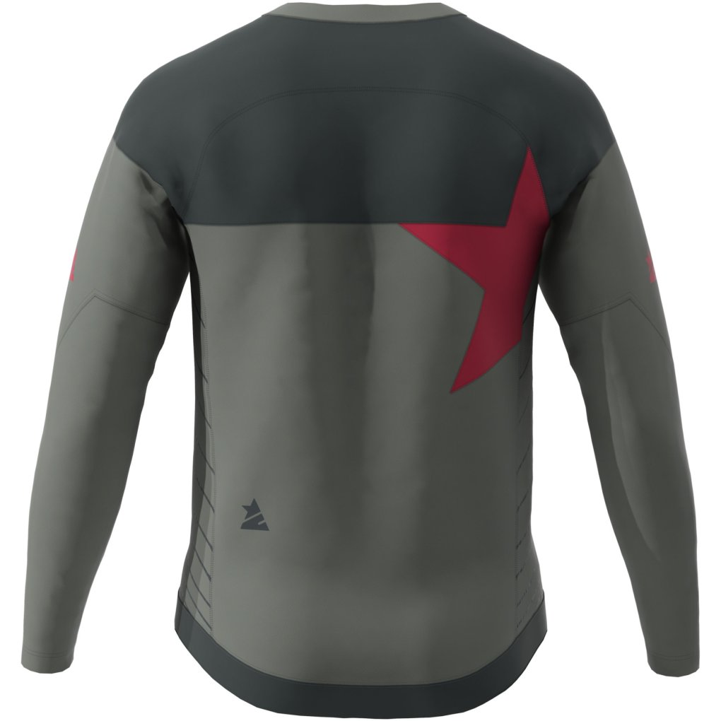 Zimtstern Bulletz Long Sleeve MTB-Shirt Kids - Gun Metal/Pirate Black