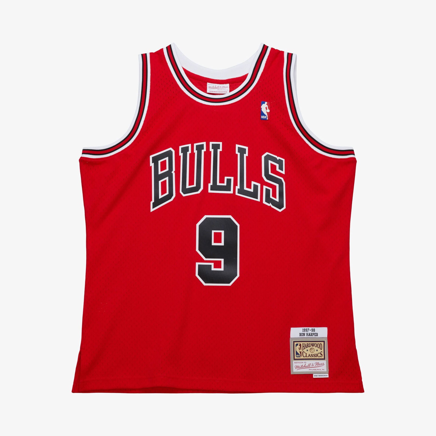 Ron Harper #9 Chicago Bulls 1997-98 Mitchell & Ness Swingman NBA Jersey Red