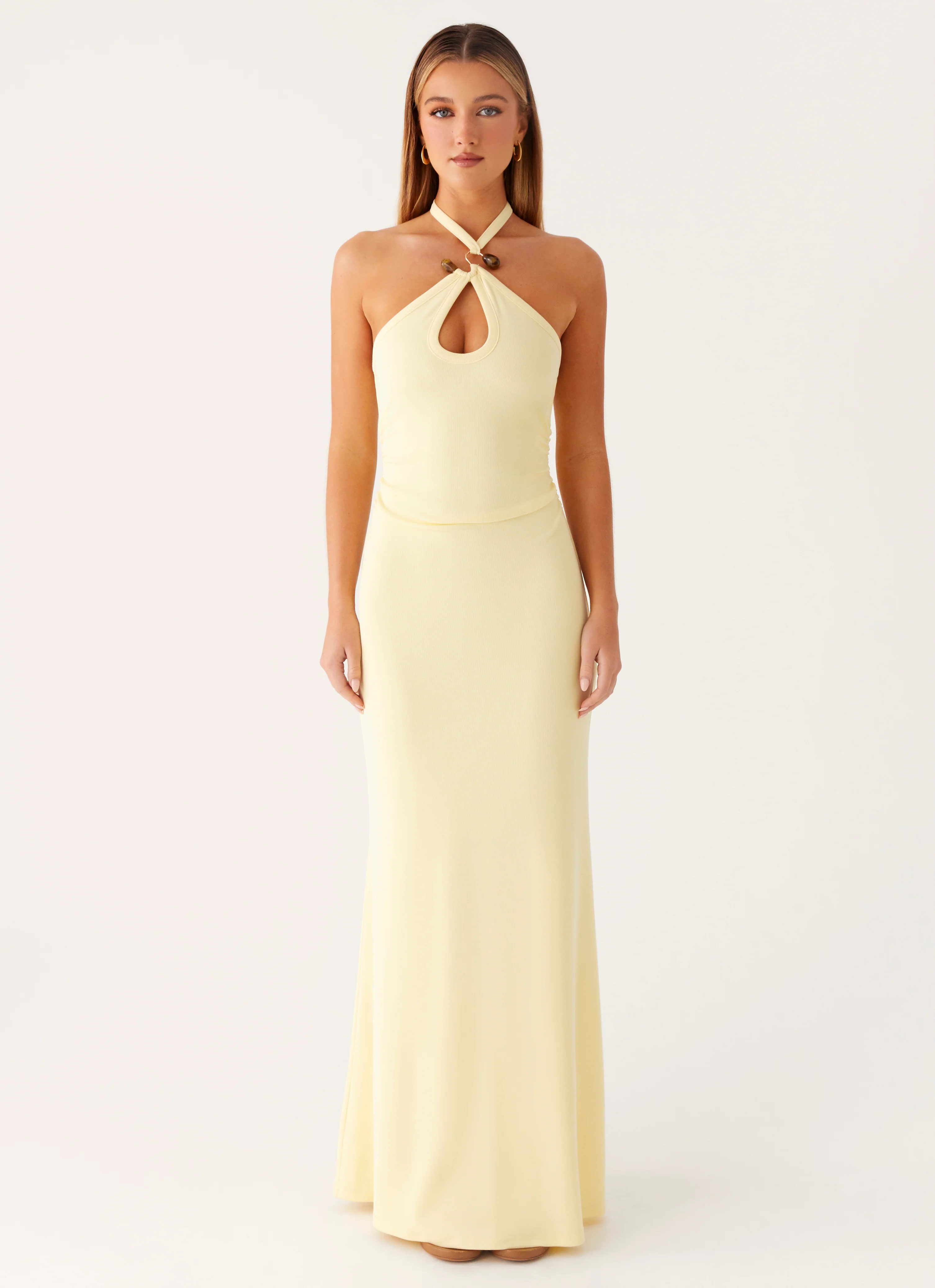 Instant Attraction Maxi Dress - Yellow