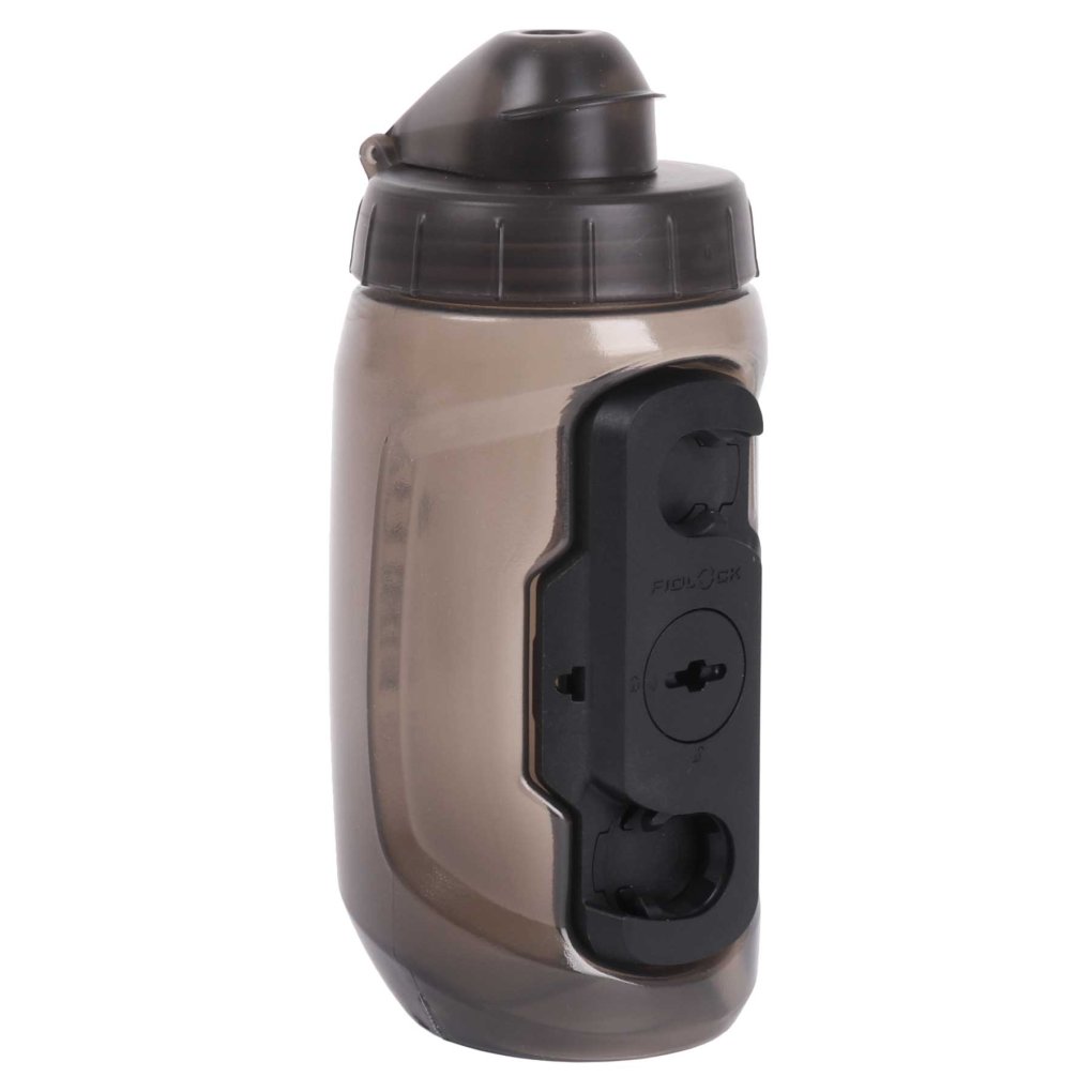 Fidlock Single Bottle Twist 450ml + Bottle Connector - transparent black
