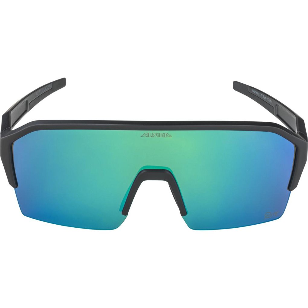 Alpina Ram HR Q-LITE Glasses - black matt/mirror green