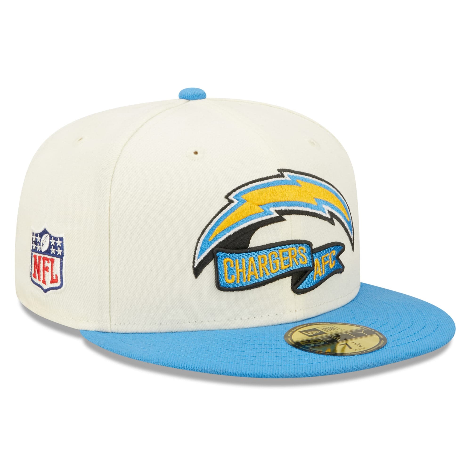 Los Angeles Chargers Traditional On-Field 2022 NFL Sideline New Era 59FIFTY Cap