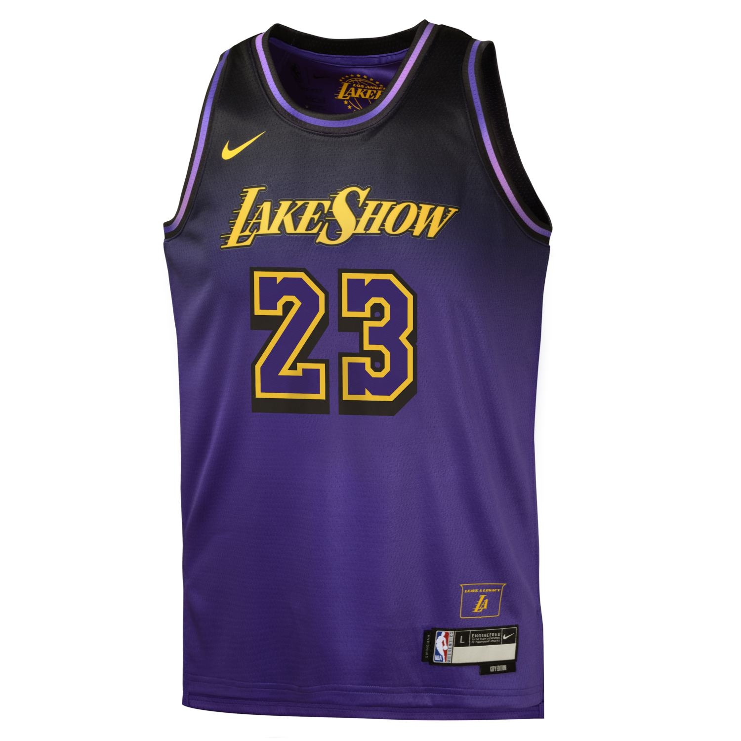 LeBron James #23 Los Angeles Lakers 2024-25 City Edition Nike Swingman NBA Jersey (YOUTH)