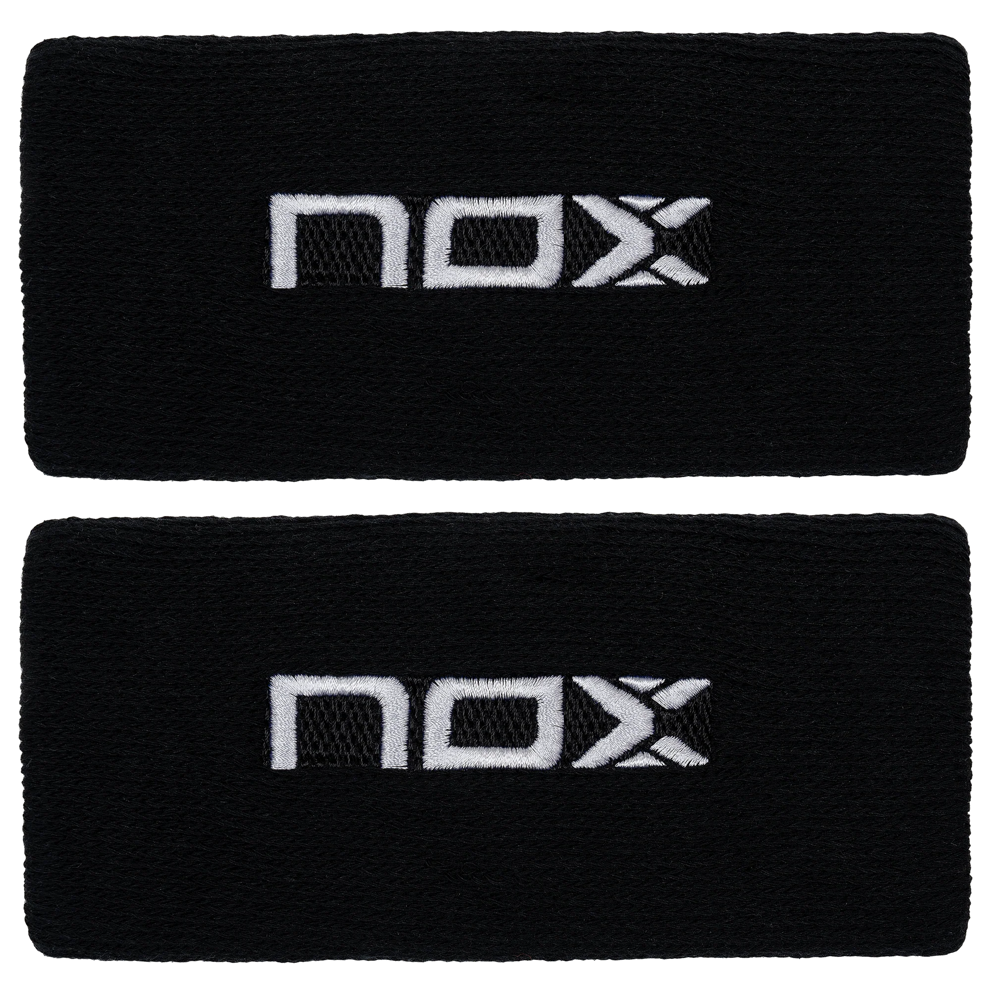 NOX long sport wristbands black/white