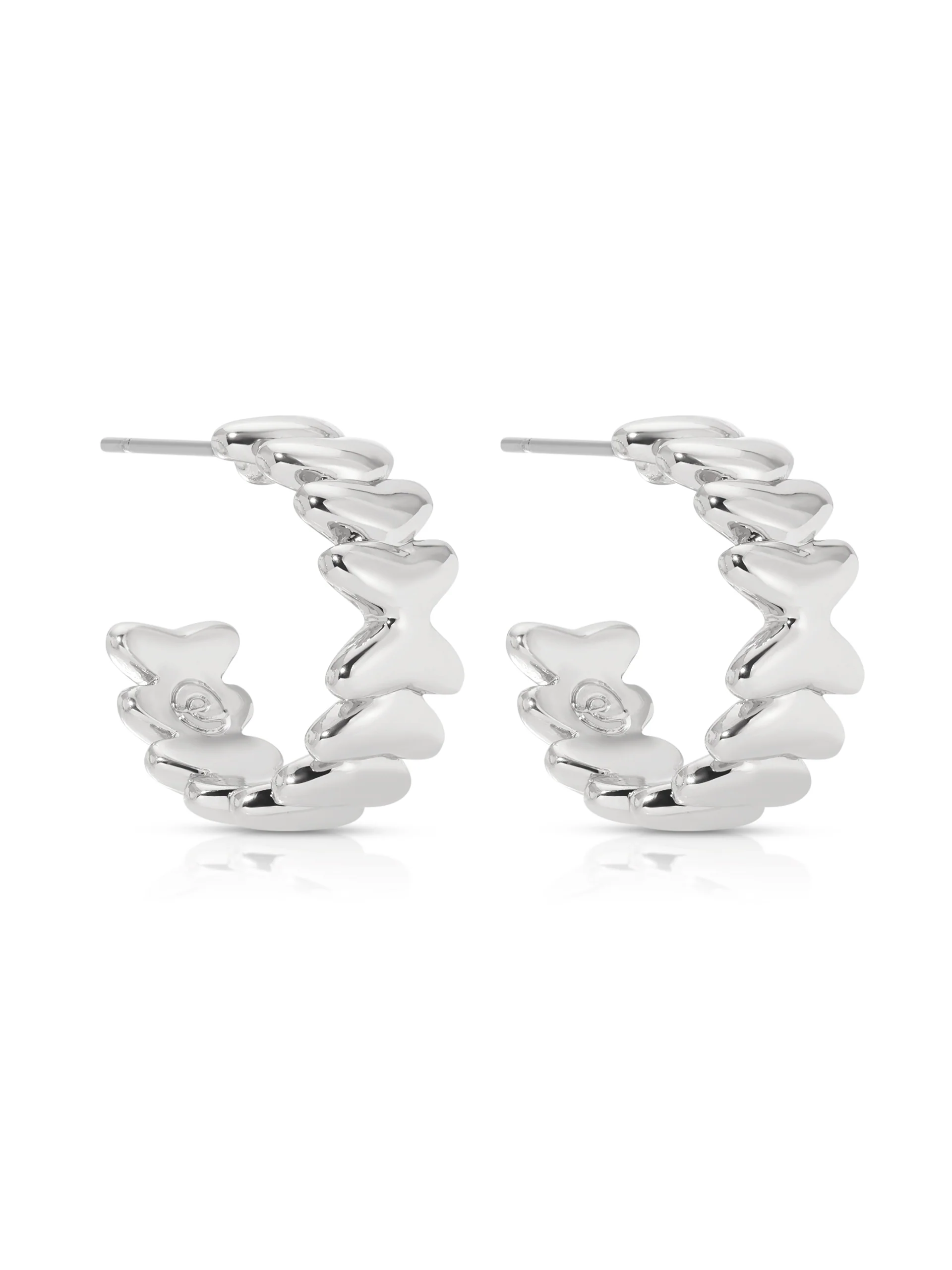 Small Metal Moderna Hoops