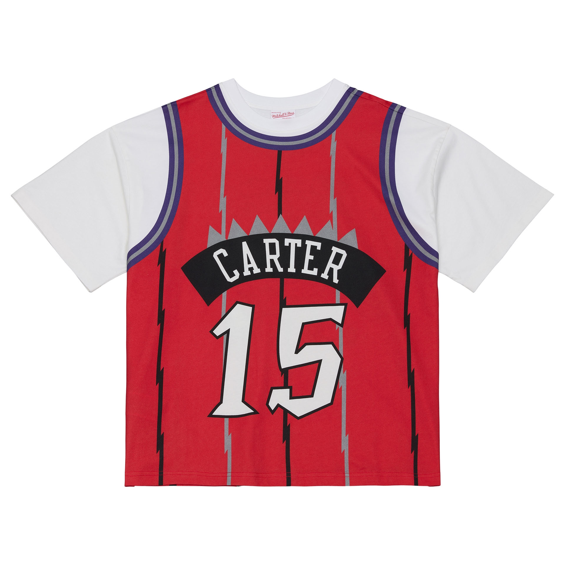 Vince Carter #15 Toronto Raptors Backward Jersey T-Shirt Red