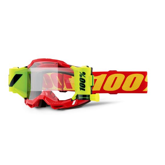 Masque cross 100% ACCURI 2 FORECAST Rouge - Clair 2025 - RougeRef : CE1345 / 50017-00012