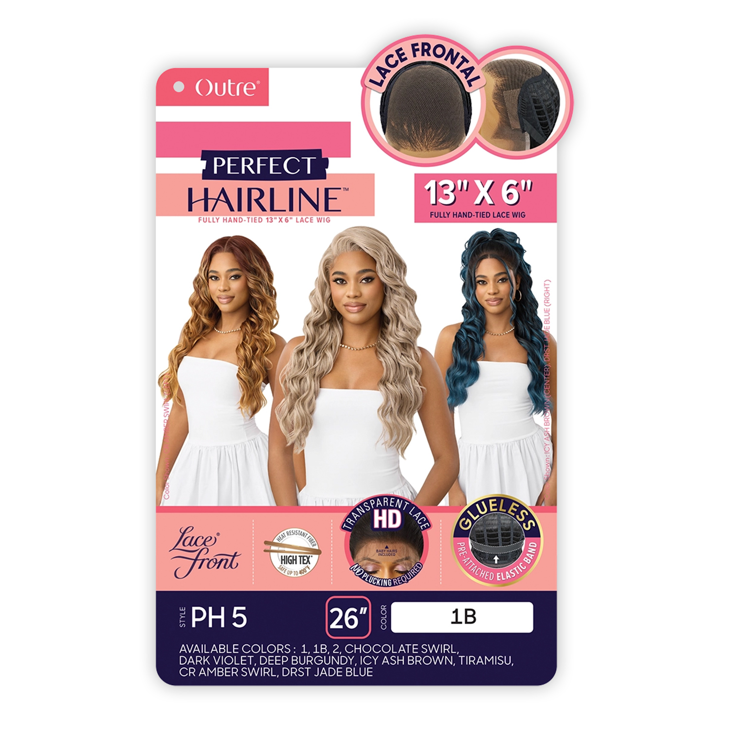 Outre HD Lace Frontal Wig Perfect Hairline Glueless Fully Hand-Tied 13X6 Lace Wig PH 5