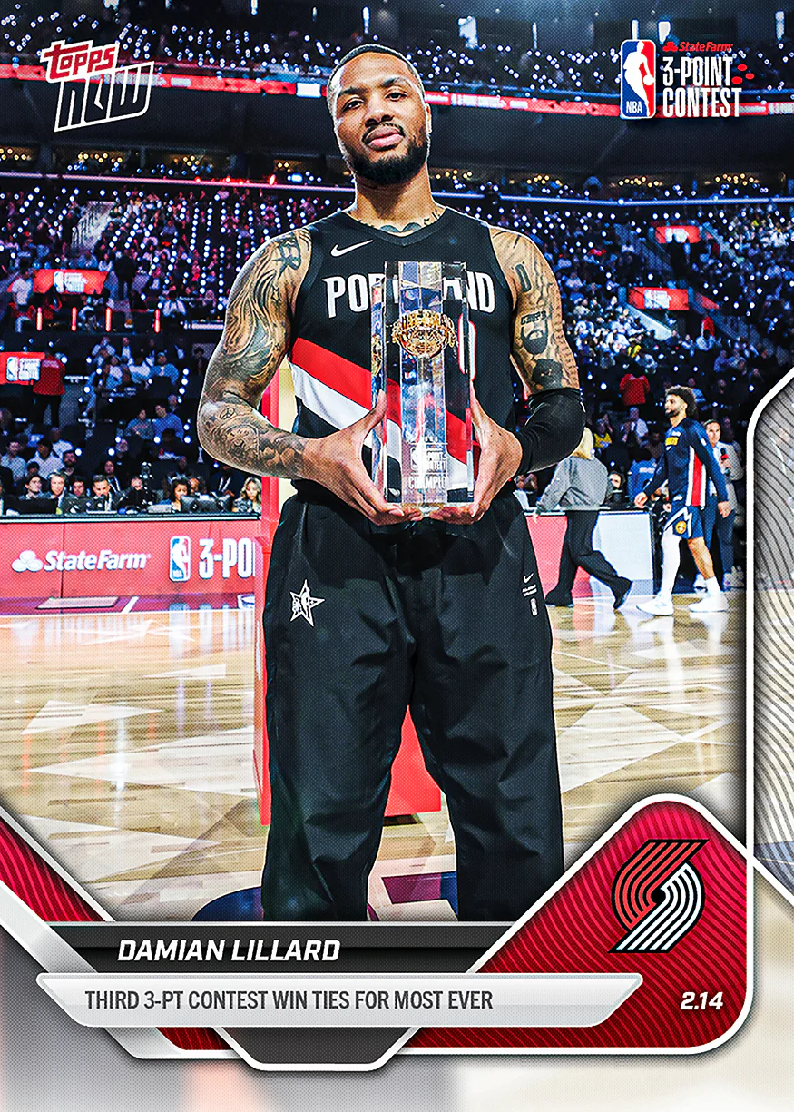 Damian Lillard - 2025-26 NBA Topps NOW® - Card 175