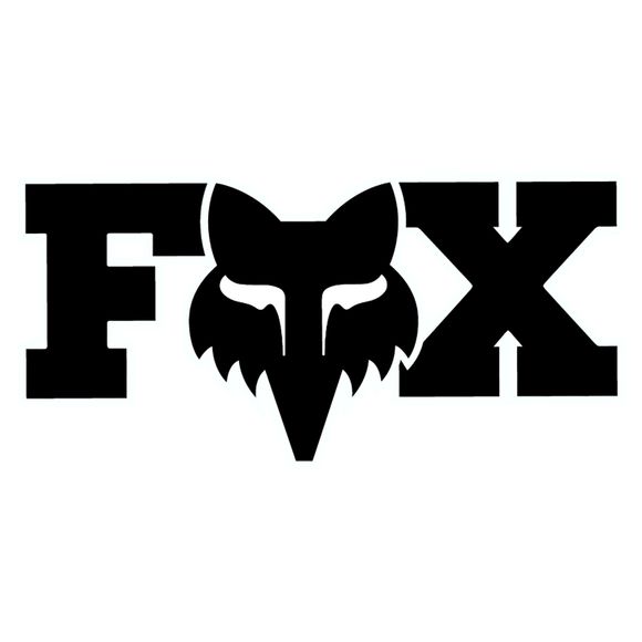 Fox f head stickers x 3