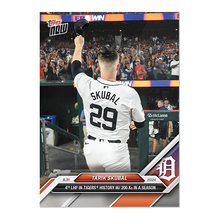 Tarik Skubal - 2024 MLB TOPPS NOW® Card 623