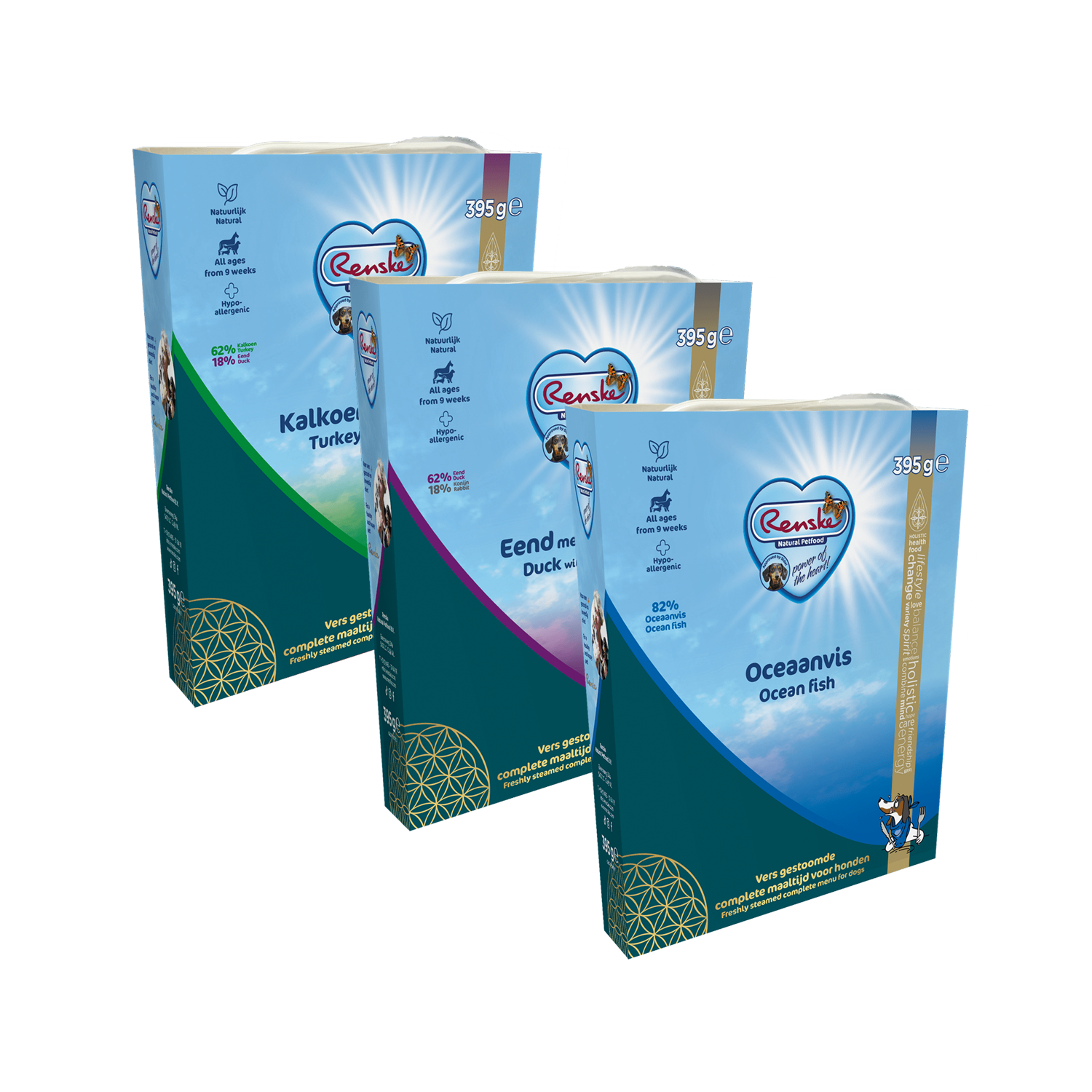 Renske Fresh Meat - Turkey with Duck - 10 x 395g