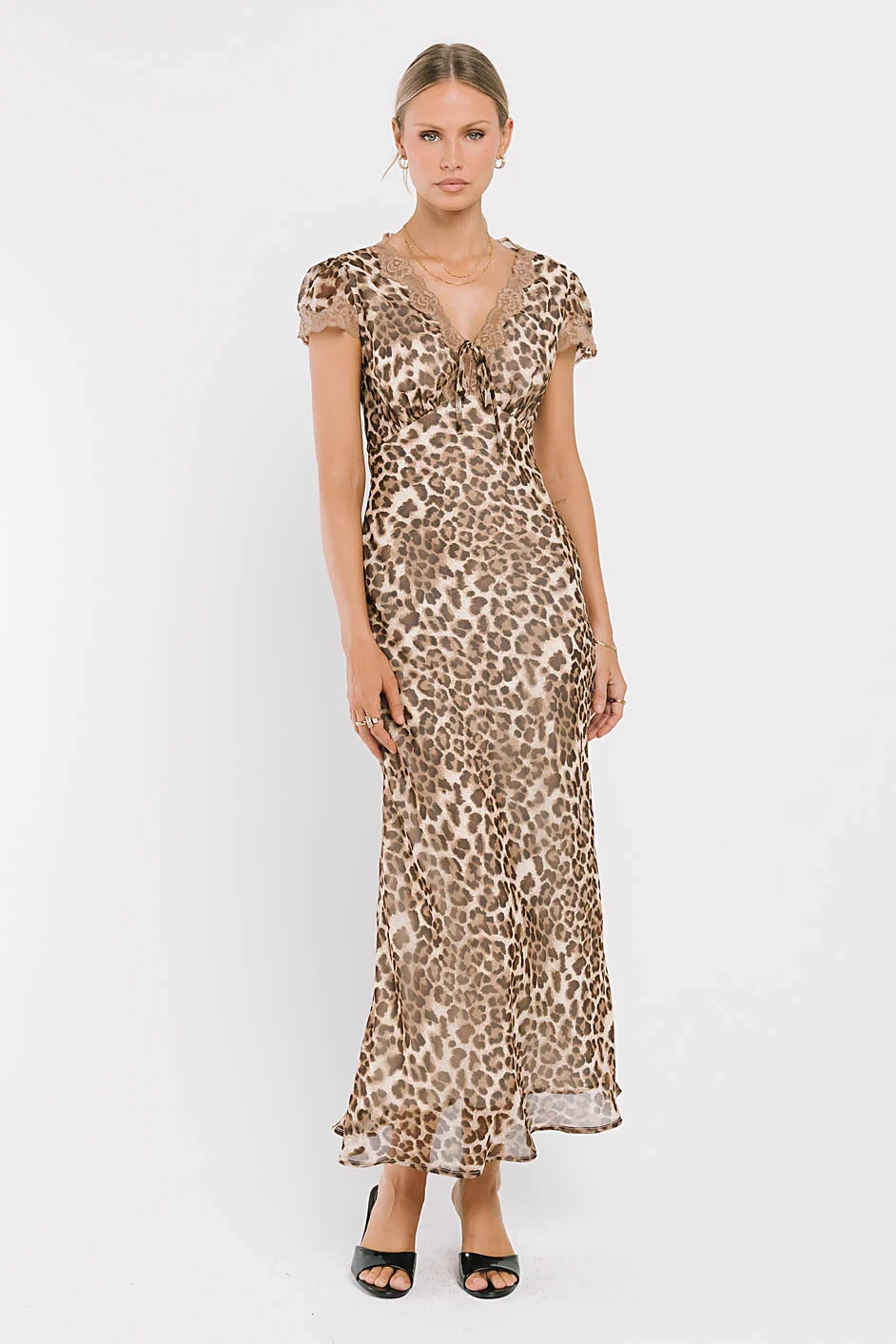Tatiana Leopard Midi Dress