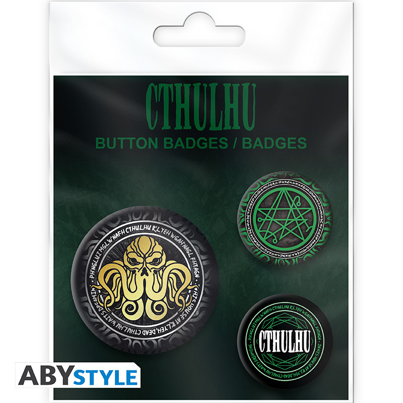 CTHULHU Badge Pack Necronomicon
