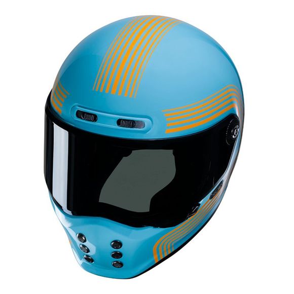 HJC V10 full face helmet - FONI - Blue / OrangeRef: HJ1085
