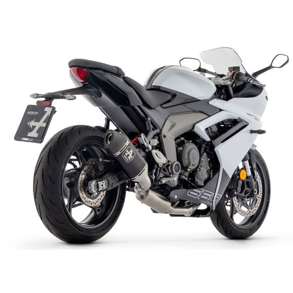 Ligne Complète Arrow VELOCE EMBOUT CARBONE - NoirTRIUMPH 660 DAYTONA 660 - 2024 - 2025Ref : AW0655